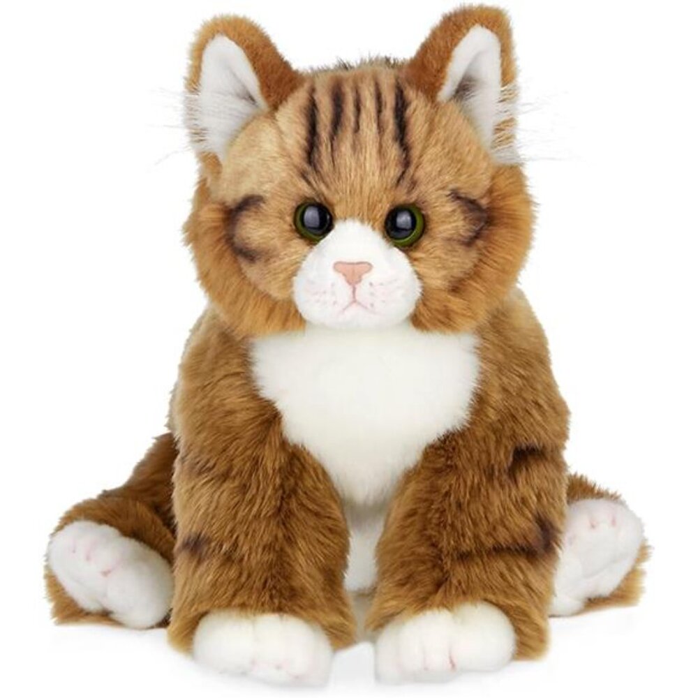 Bearington Manny The Tabby Cat Plush, 10.5 Inch‎ Orange Cat Stuffed Animal -